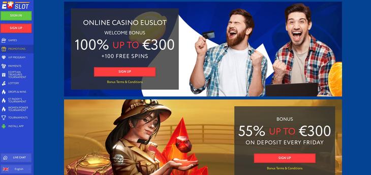EUSlot Casino bonus